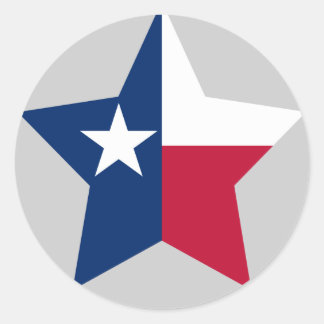 Sticker Rond Texas Star
