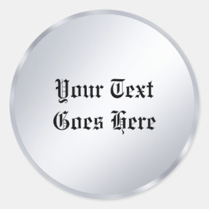 Sticker Rond Texte de style ancien nostalgique Calligraphie Scr