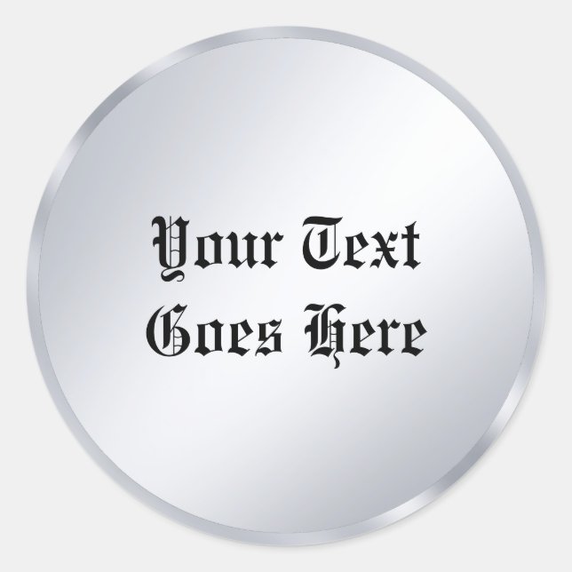 Sticker Rond Texte de style ancien nostalgique Calligraphie Scr (Devant)