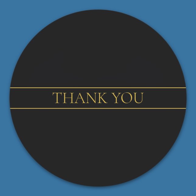 Sticker Rond Texte et lignes Gold personnalisables (Créateur téléchargé)