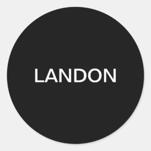 Sticker Rond Texte modifiable moderne en gras