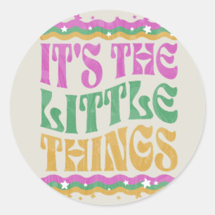 Sticker Rond Texte ondulé tendance affirmation inspirante Boho