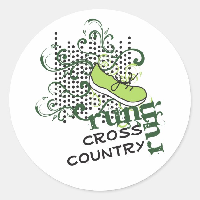 Sticker Rond Texte personnalisé exécuté sur l'ensemble du pays (Devant)