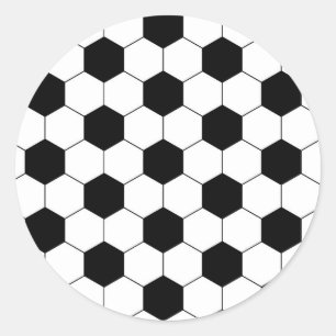 Sticker Rond Texture de boule du football du football