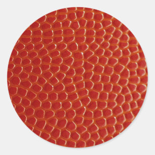 Sticker Rond Texture de plan rapproché de basket-ball