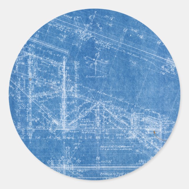 Sticker Rond texture du plan (Devant)