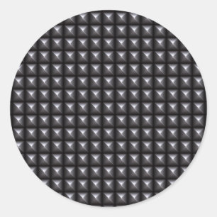 Sticker Rond Texture en acier embouti
