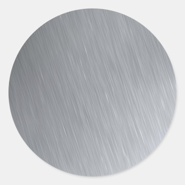 Sticker Rond Texture en acier inoxydable avec éclairages (Devant)