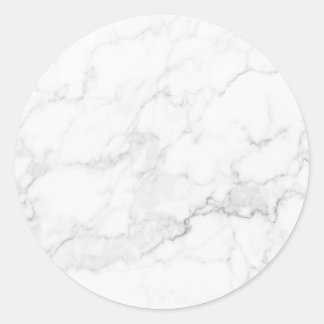 Sticker Rond Texture Marbre blanc
