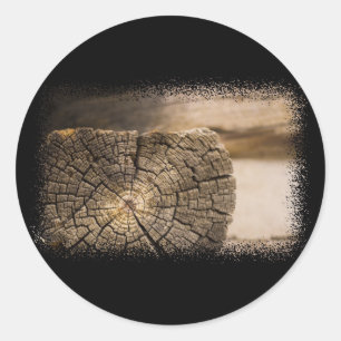 Sticker Rond Textures de vieux Cabines