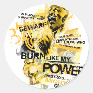 Sticker Rond Thaal Sinestro 10