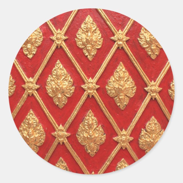 Sticker Rond Thai art (Devant)