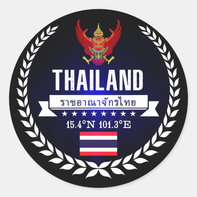Sticker Rond Thaïlande (Devant)