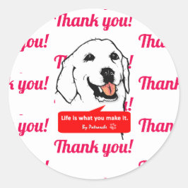 Sticker Rond Thank　you