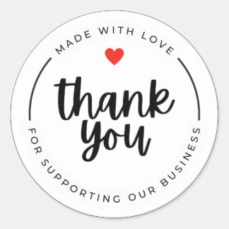 Sticker Rond ' Thank you 'stickers 