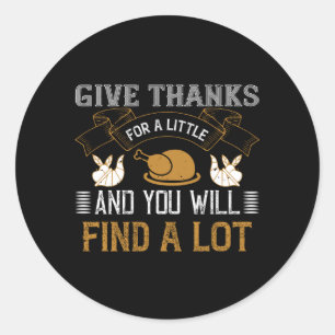 Sticker Rond Thanksgiving