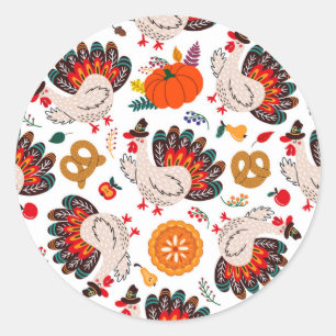 Sticker Rond Thanksgiving Meme   Thanksgiving Est Le Repas