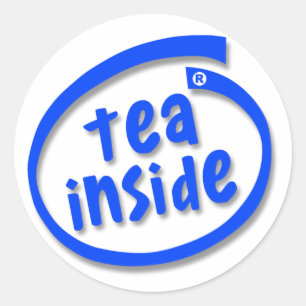Sticker Rond Thé à l'intérieur