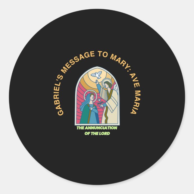 Sticker Rond The Annunciation of the Lord (Devant)