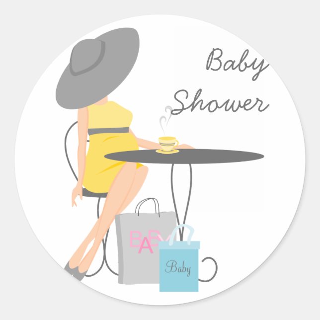 Sticker Rond Thé bébé (Devant)