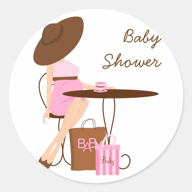Sticker Rond Thé bébé (Devant)