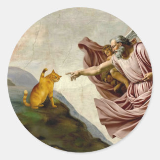 Sticker Rond The Creation of Purrfection