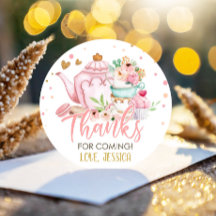 Thé de fête pour deux fleurs roses brasser Anniver