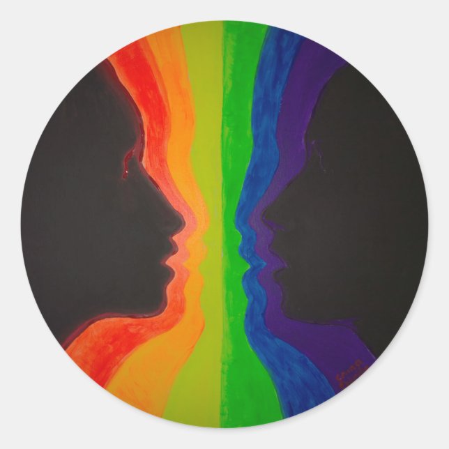 Sticker Rond The Fountain of love (Devant)