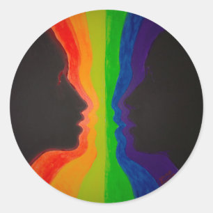 Sticker Rond The Fountain of love