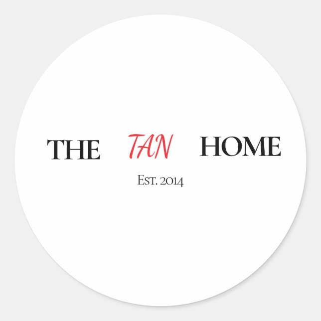 Sticker Rond The Home Personalized Mug (Devant)