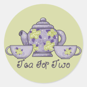 Sticker Rond Thé pour deux