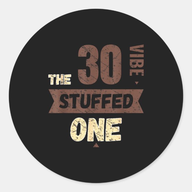 Sticker Rond The Stuffed One _ Fall Family Couple Friends – Vib (Devant)