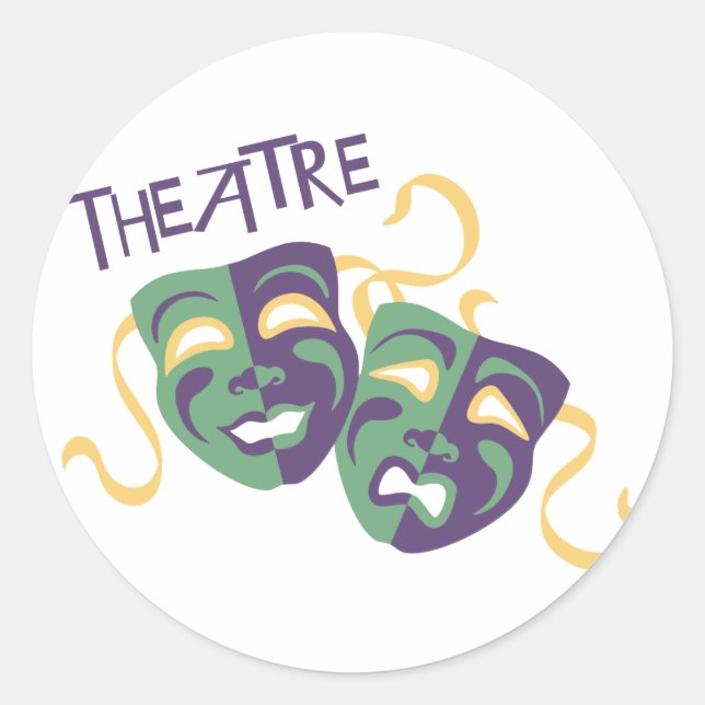 Sticker Rond Théâtre (Devant)