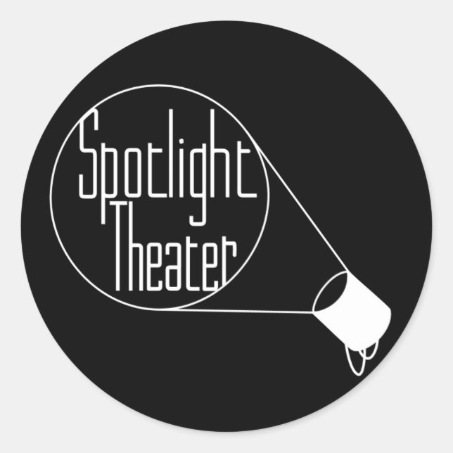 Sticker Rond Théâtre Spotlight (Devant)