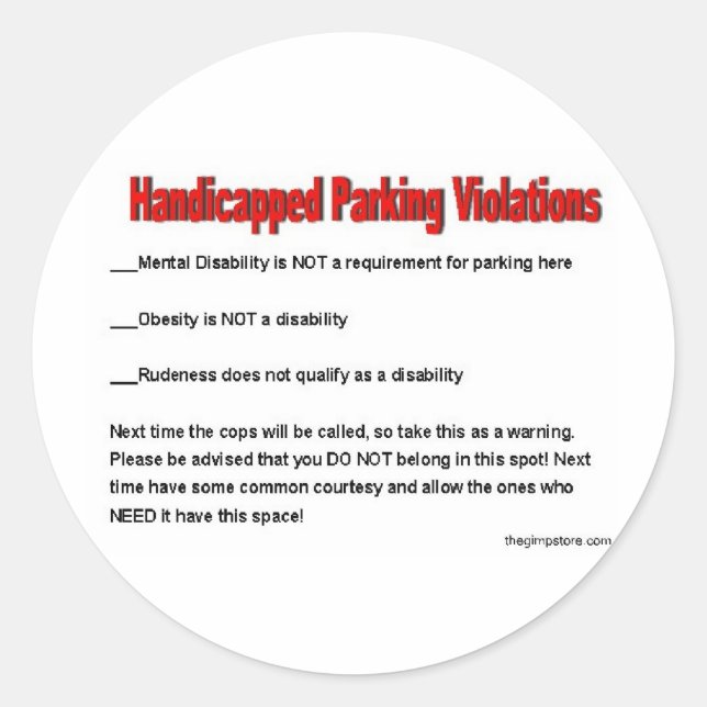 Sticker Rond thegimpstore.com (Devant)