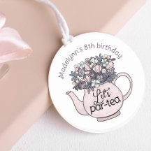 Théière Fleurie Fête d'Anniversaire Féminine à Thé