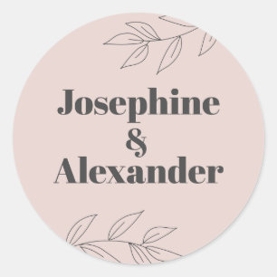 Sticker Rond Thème moderne minimal