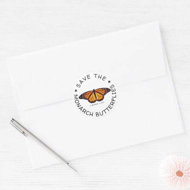 STICKER ROND THEMONARCHS MONARCHS 3  (Enveloppe)