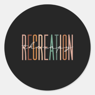 Sticker Rond Thérapeute récréative Rt Mois Récréation