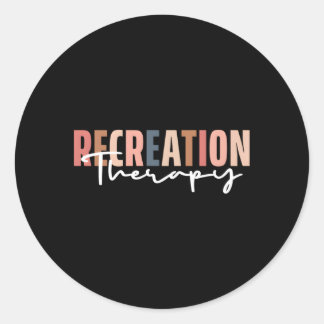 Sticker Rond Thérapeute récréative Rt Mois Récréation