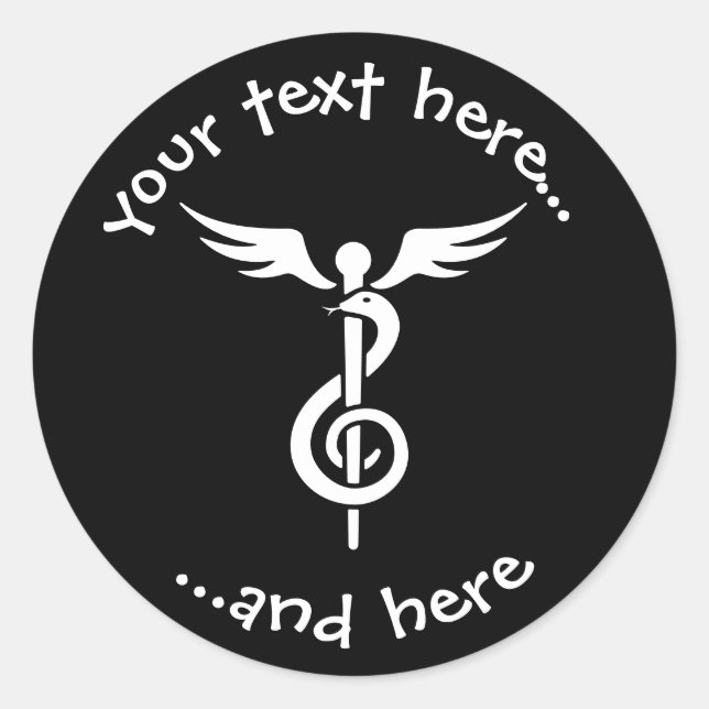Sticker Rond Thérapie musicale (Devant)