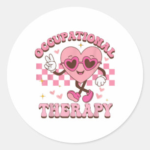Sticker Rond Thérapie pédiatrique super Ot Valentine