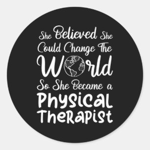 Sticker Rond Thérapie physique