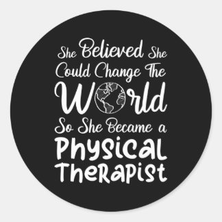 Sticker Rond Thérapie physique