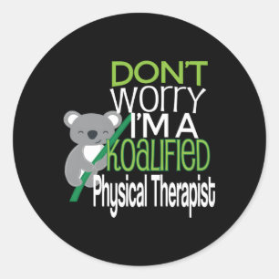 Sticker Rond Thérapie Physique Pt Koalified
