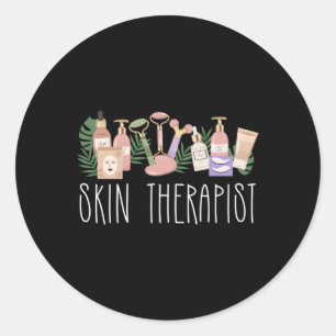 Sticker Rond Thérapiste de la peau Esthétique Esthétique