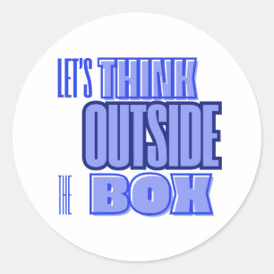 Sticker Rond Think Outside the Box