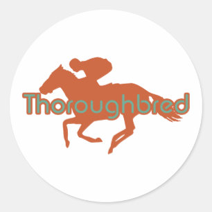 Sticker Rond Thoroughbred