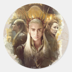 Sticker Rond Thranduil, LEGOLAS GREENLEAF™, & TAURIEL™ Graphiqu