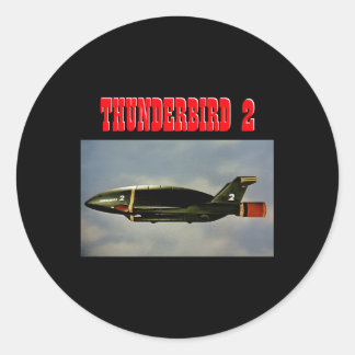 Sticker Rond Thunderbird 2 Photo Thunderbirds Avion de fret